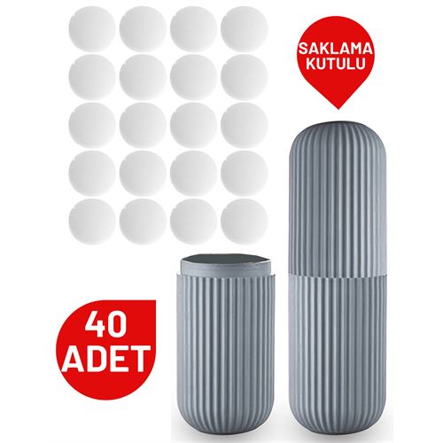 ModaCar 40 Adet Tablet Güve Topu Naftalin Kutulu Set 