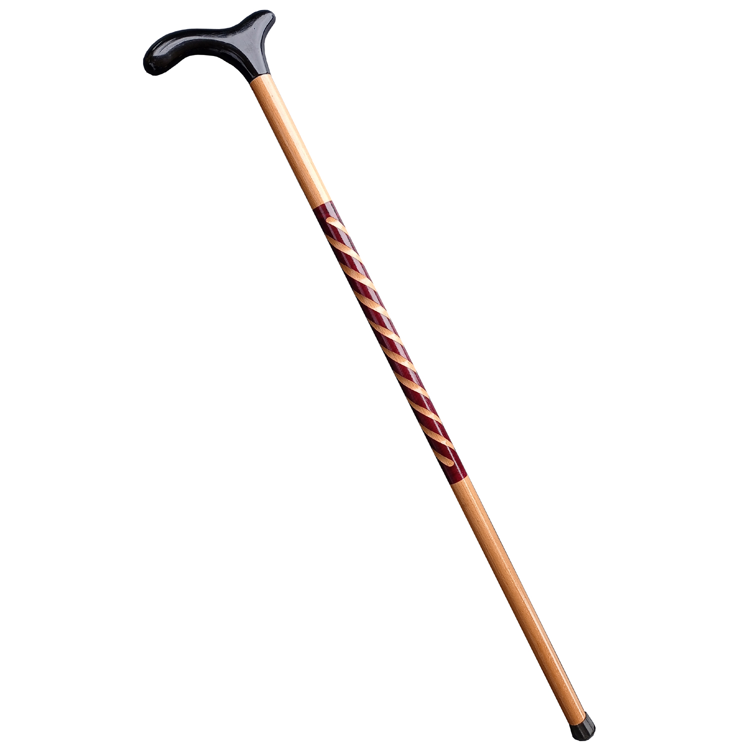 El İşçiliği İşlemeli Ahşap Baston 