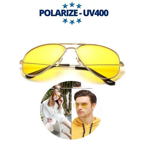 ModaCar Polarize UV400 Sarı Camlı Güneş Gözlüğü 