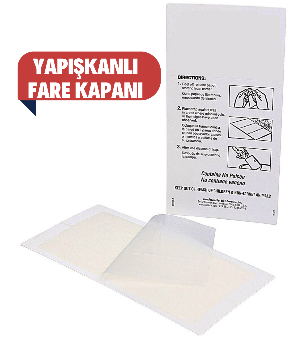 Yapışkanlı Pratik Fare Kapanı 