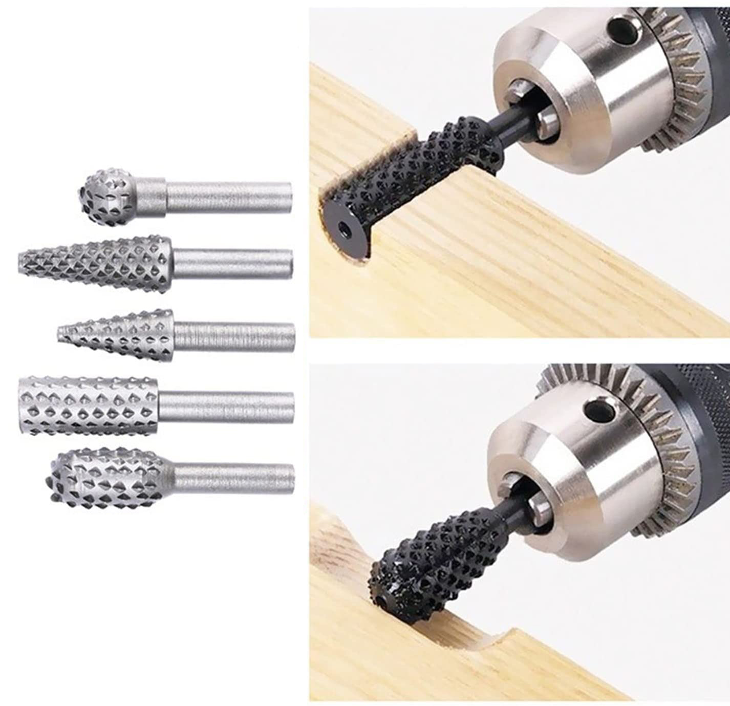 Ahşap Oyma Törpü Seti Tungsten  