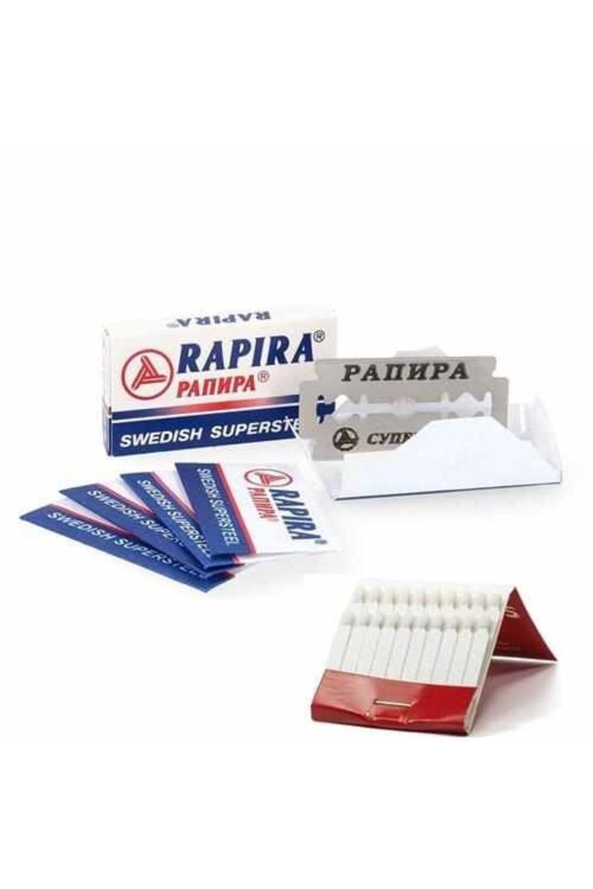 Rapira Platinum 10 Adet Tıraş Jileti Kantaşı Seti 