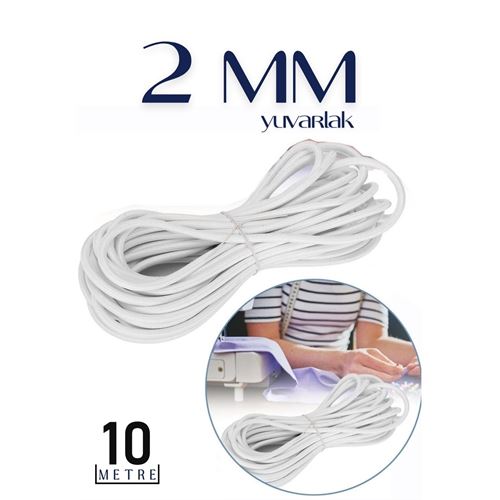ModaCar Bel Paça Giysi Lastiği 2 mm 10 Mt 