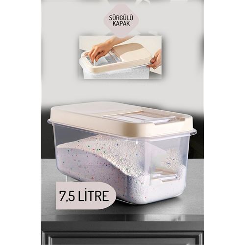 ModaCar Reagan Tablet ve Deterjan Saklama Kutusu 7.5 lt KREM 