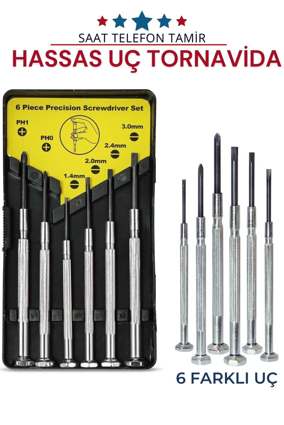 ModaCar Hassas Tornavida Seti Saat Telefon 