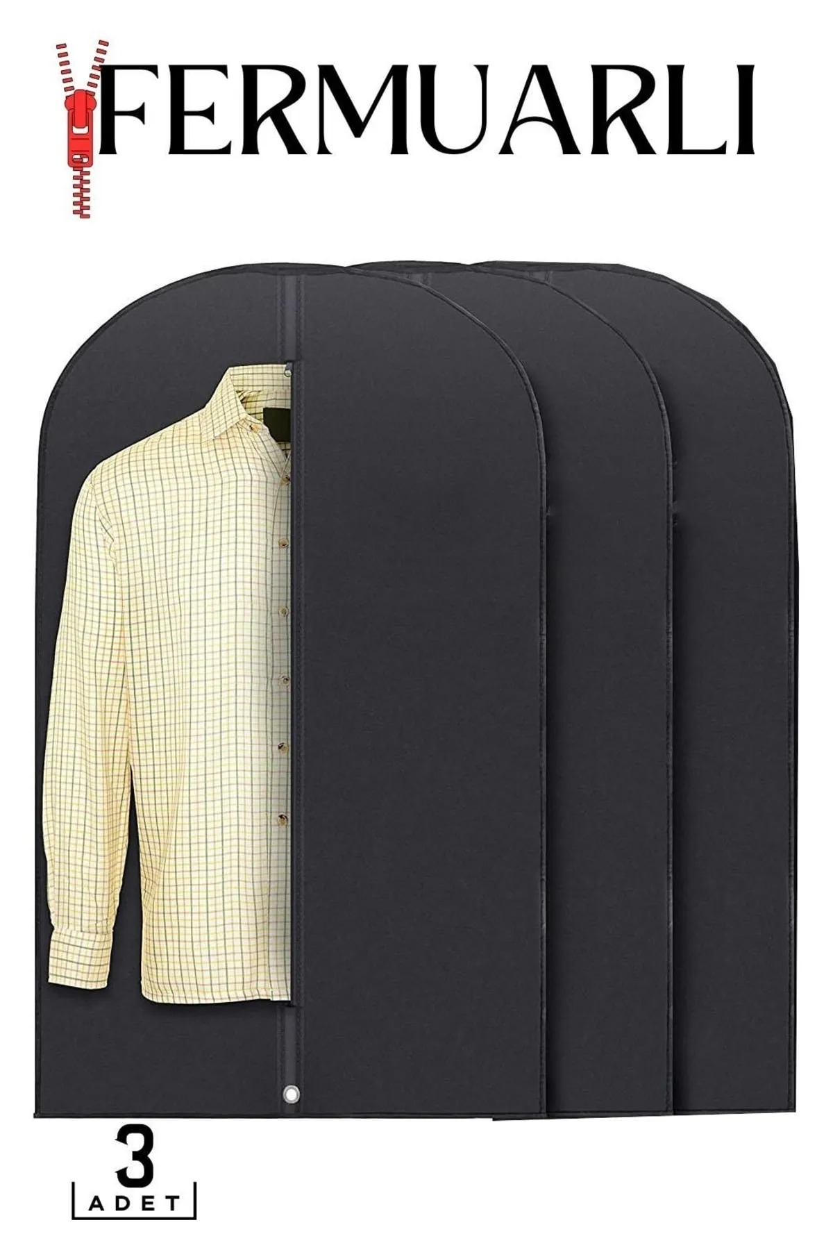 Gamboç Fermuarlı Elbise Kılıfı 3 Adet Lauliven Design 
