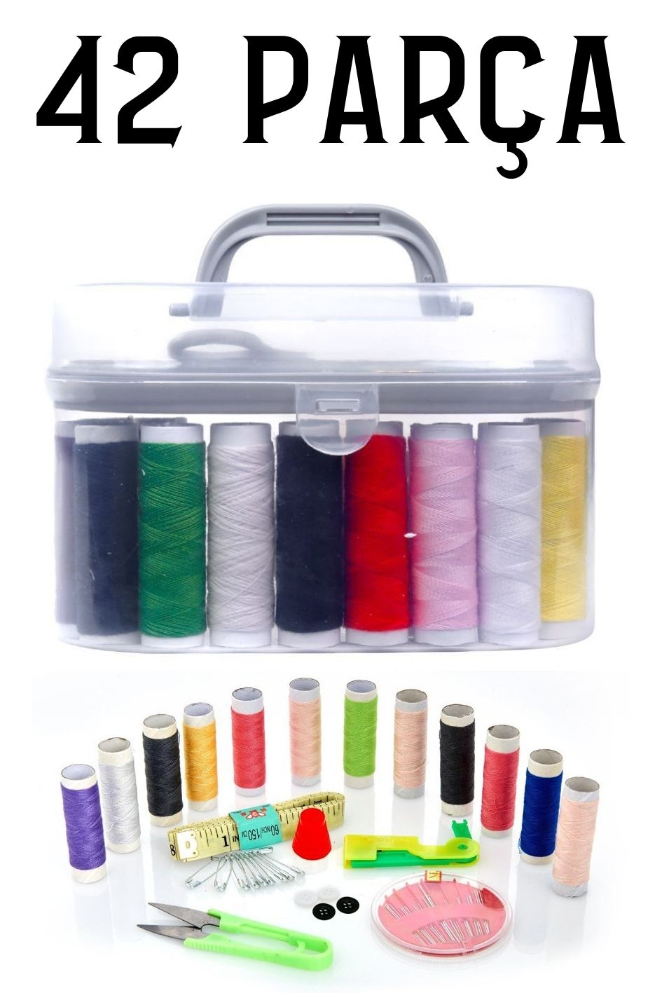 ModaCar Kutulu Dikiş Seti 42 Parça 