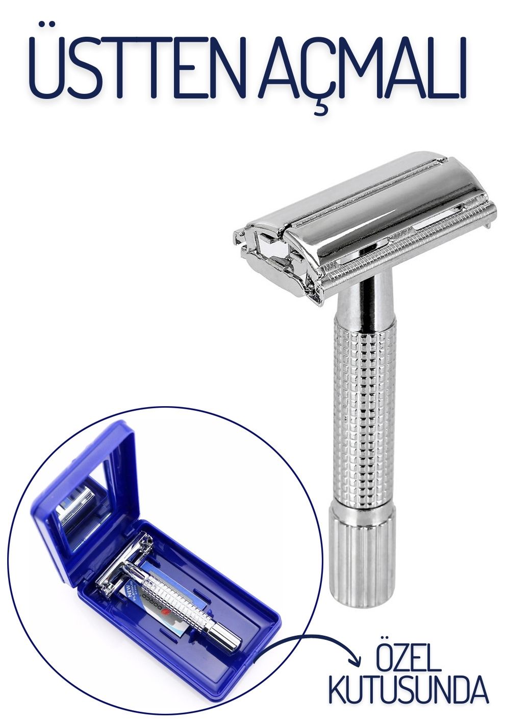 ModaCar Üstten Açmalı Klasik Tıraş Makinesi 