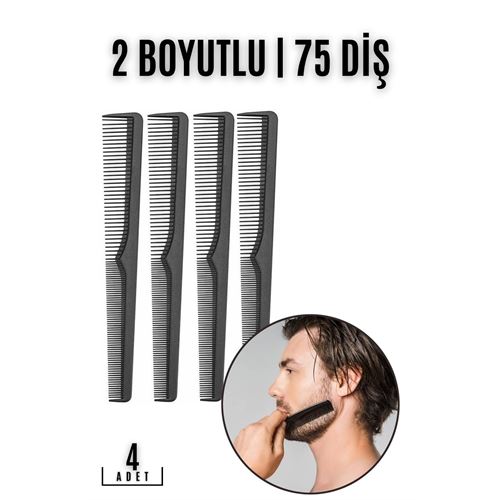 ModaCar Sakal Bıyık Saç Tarağı 4 lü SET Jess Design 