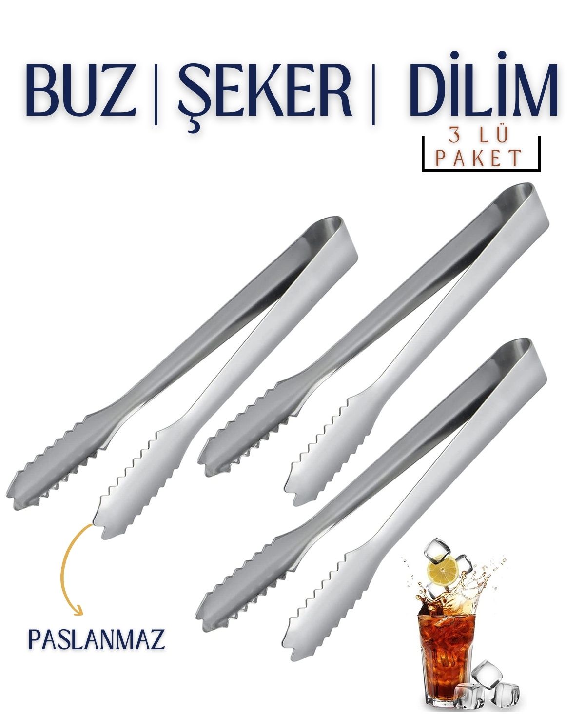 Buz Maşası Tiffany Design 3 lü PAKET 