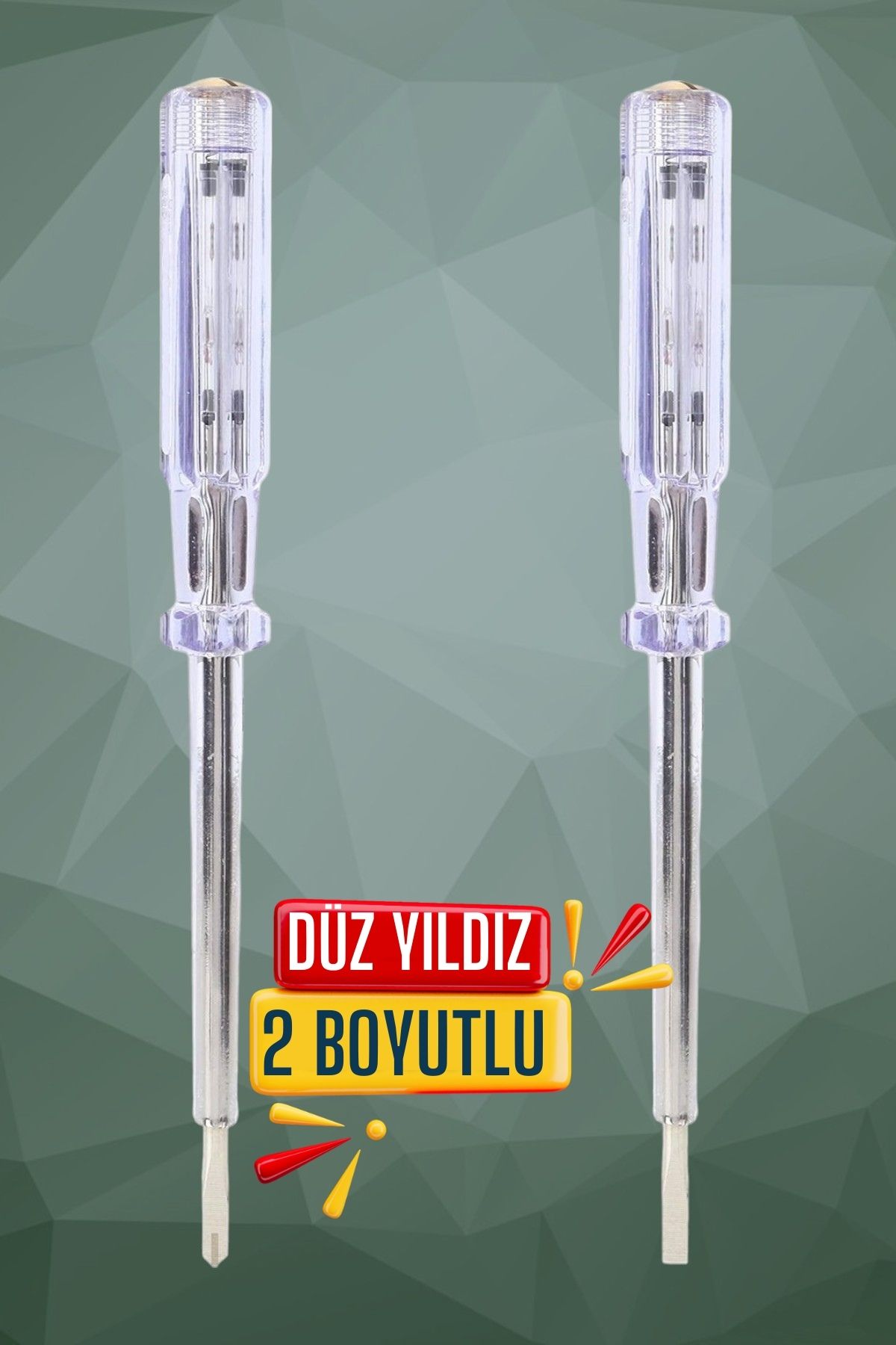 ModaCar Düz Yıldız Uç Kontrol Kalemi Seti 