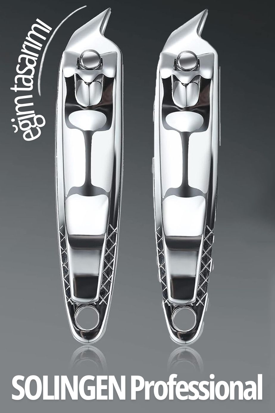 ModaCar Eğimli Tırnak Makası 2 li Set Solingen Profesyonel 