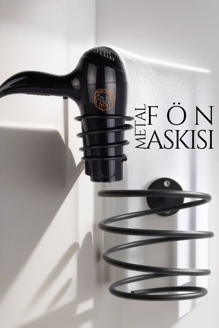 Metal Fön Askısı SİYAH 