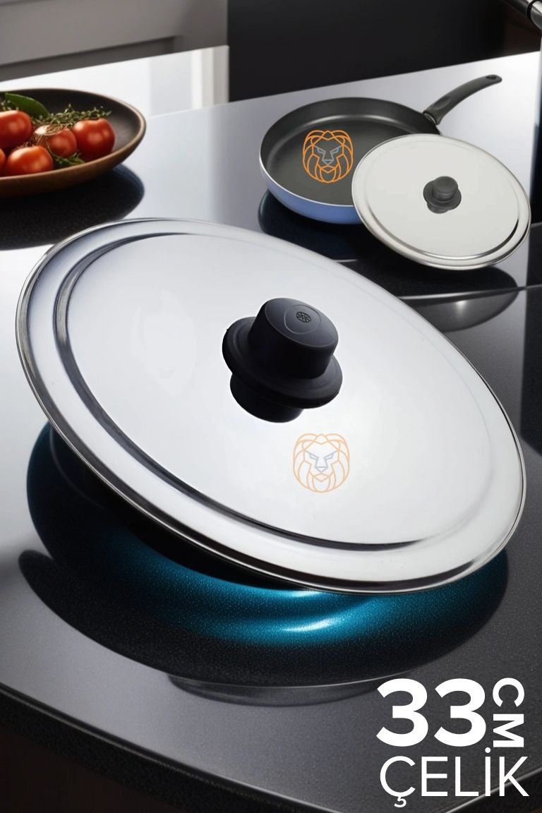 33 cm Kızartma Tavası Kapağı Çelik Żelazny Design 