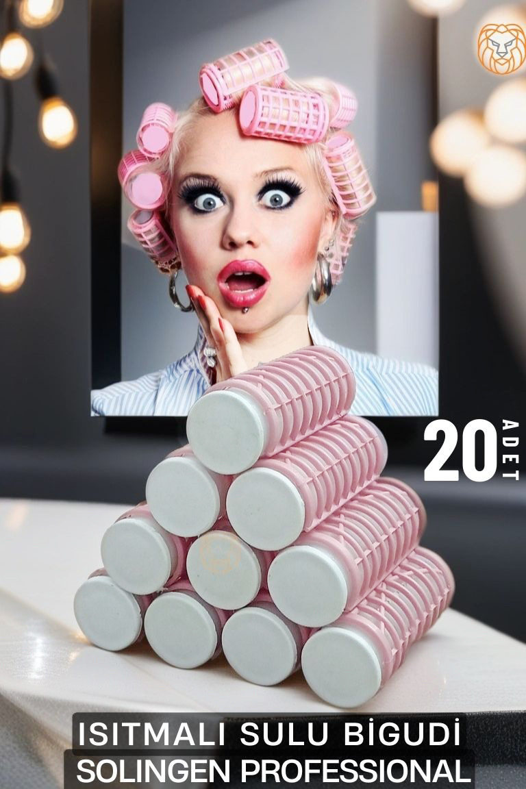 Isıtmalı Sulu Bigudi 2.5 cm 20 Adet Solingen Professional 