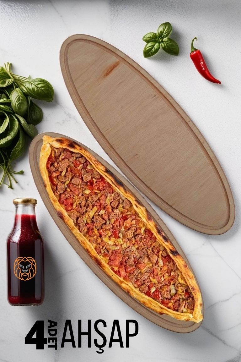 ModaCar Pide Sunum ve Kesim Tahtası 4 adet 