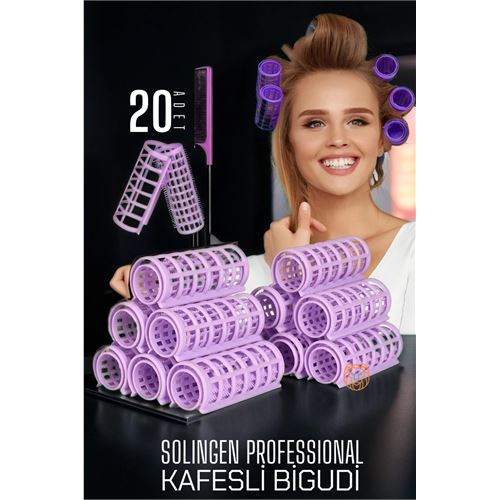 ModaCar Kafes Gece Bigudisi 2.5 cm 20 Adet Solingen Professional 