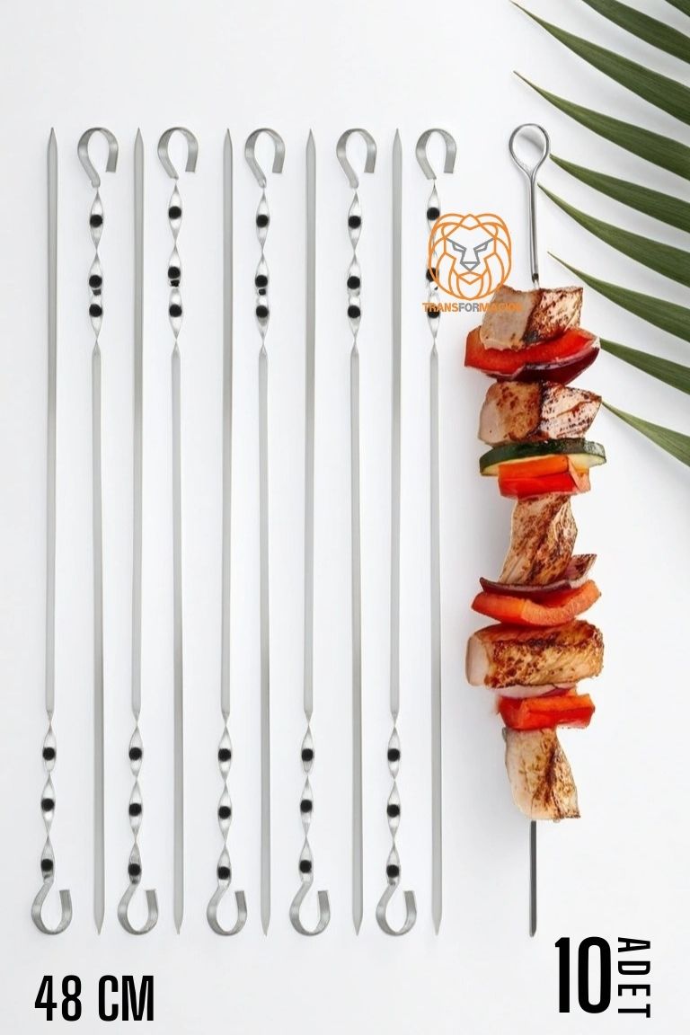 ModaCar Ciğer Şiş Çubukları 48 cm 10 Adet  