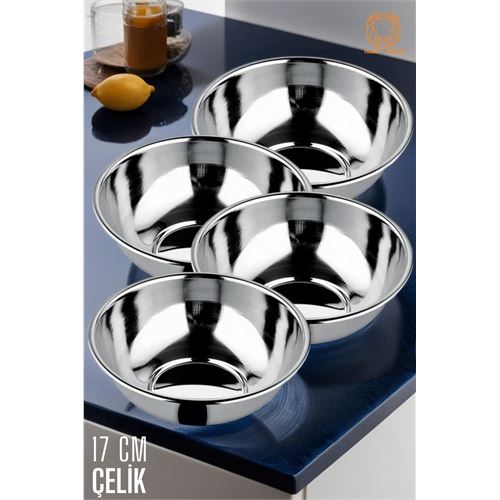 ModaCar Yemek Tası Paslanmaz Çelik Çorba Kasesi 4 ADET 