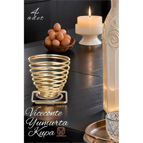 ModaCar Yumurta Kupa Tutucu 4 ADET Viceconte Design 