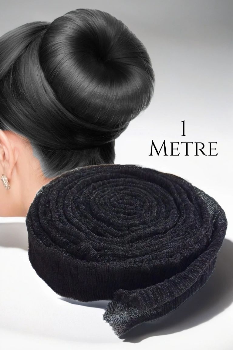 ModaCar Saç Topuz Süngeri SİYAH 1 METRE Forero Design 