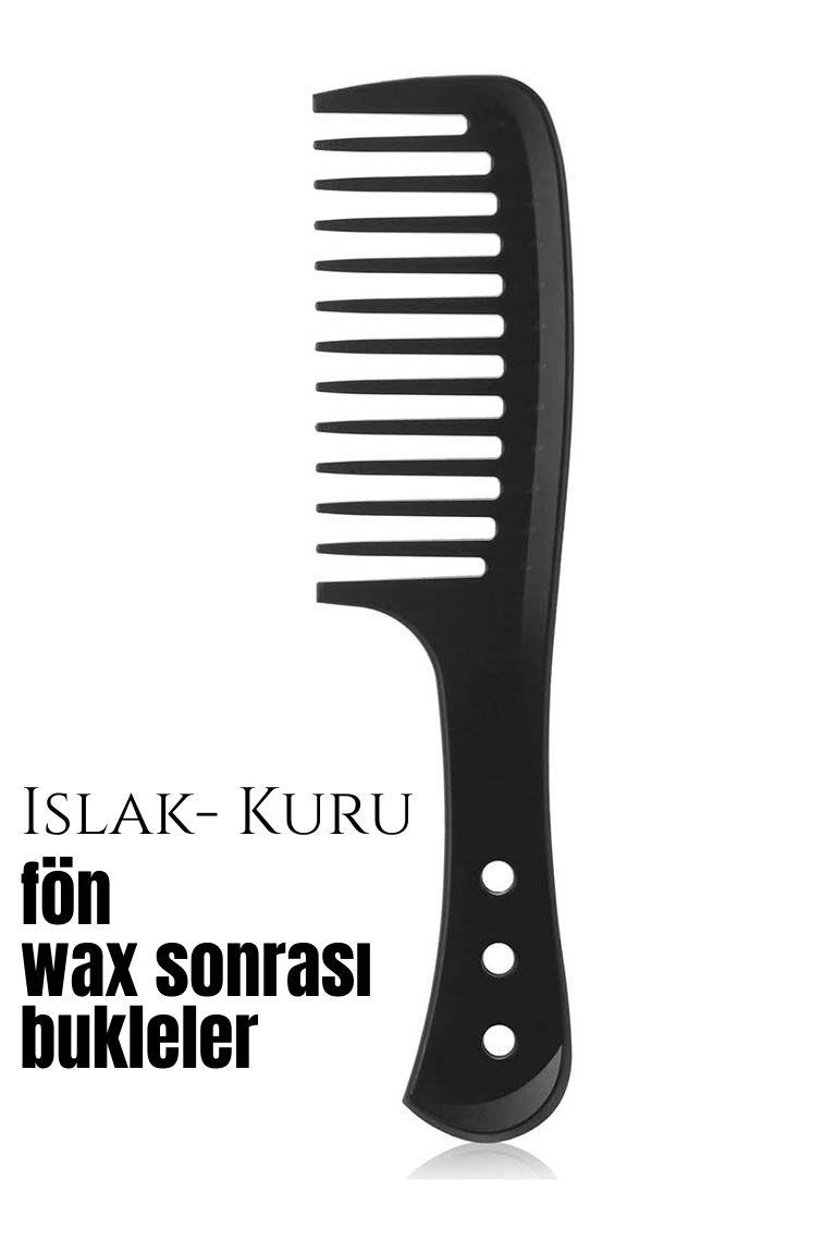 Bukleli Saç Fön Wax Sonrası Tarak Karbon Nano Absolute Professional 