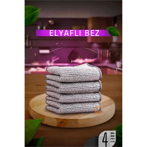ModaCar Elyaflı Bulaşık ve Temizlik Bezi 4 ADET 