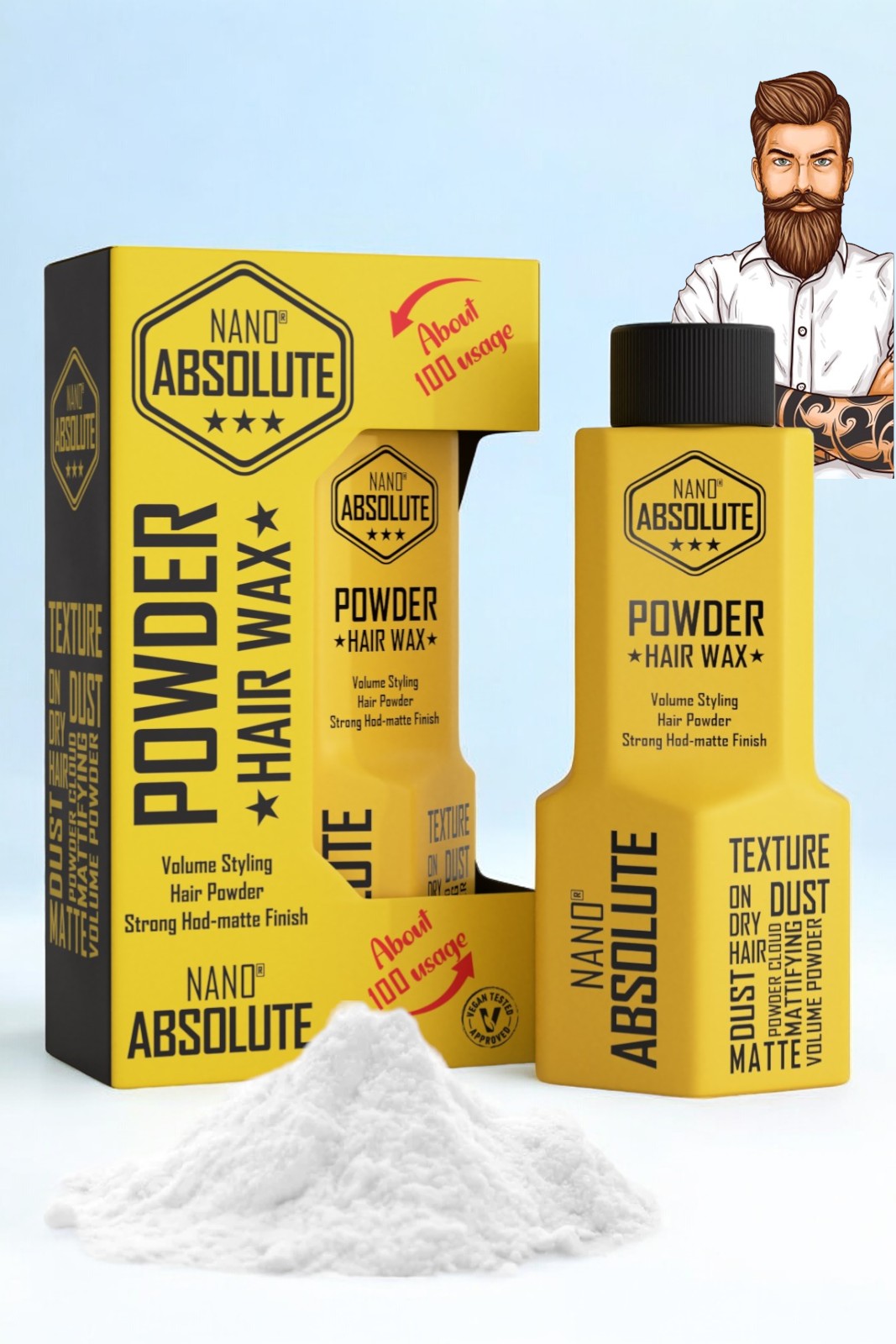 Nano Pudra Wax Absolute Professional Saç Şekillendirici
