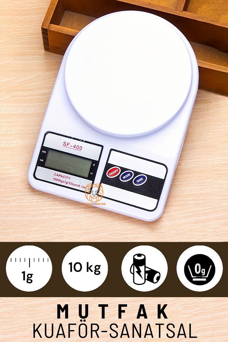 Hassas Mutfak Terazisi Kuaför Terazisi 10 Kg 