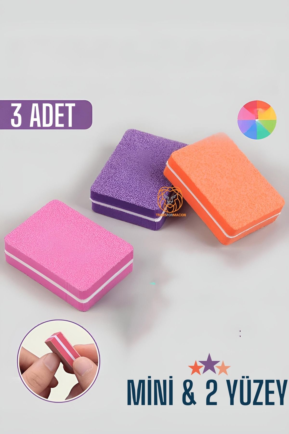 Mini Tırnak Törpüsü 100/180 Grid  3 Adet 