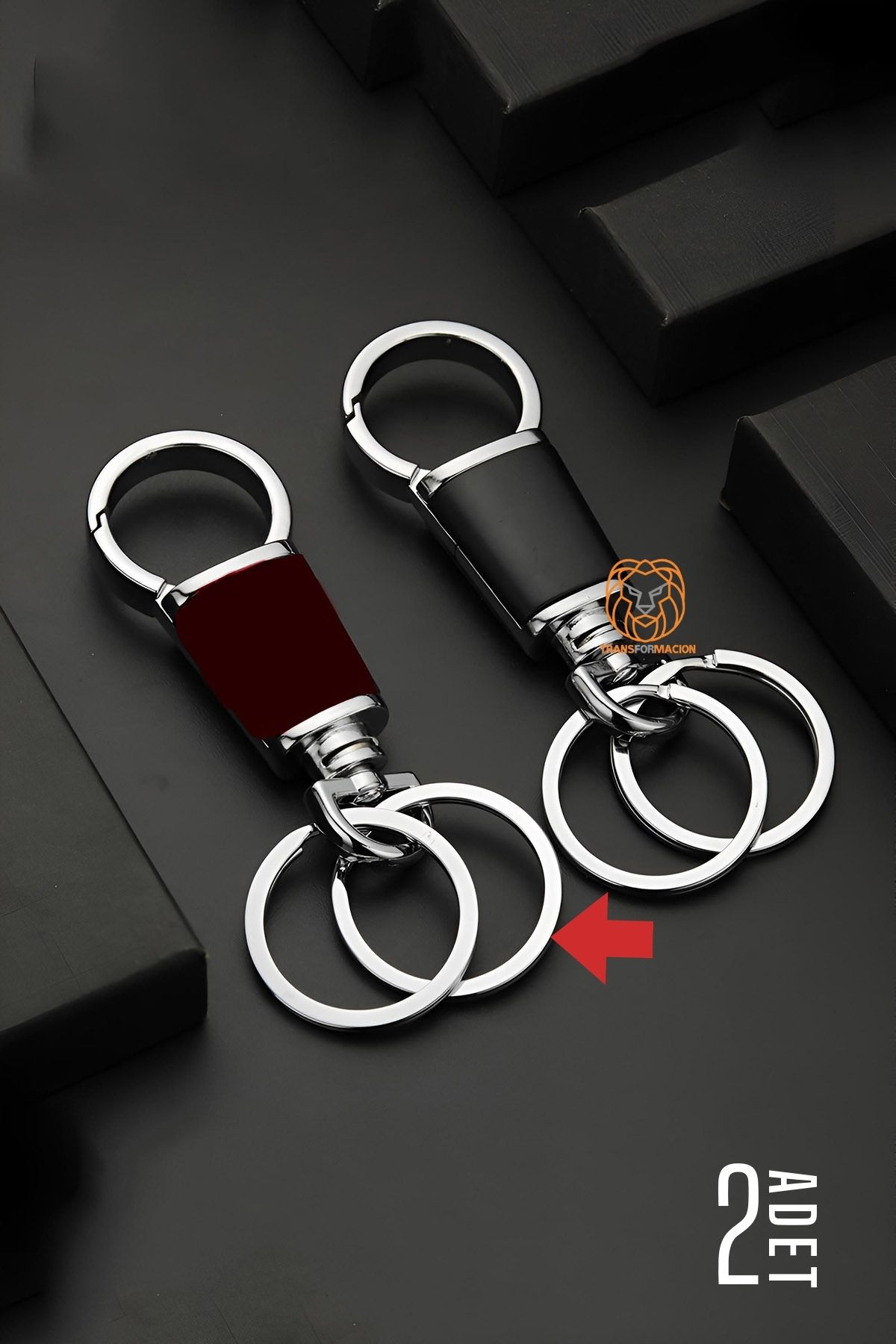 ModaCar Çelik Anahtarlık 2 ADET 