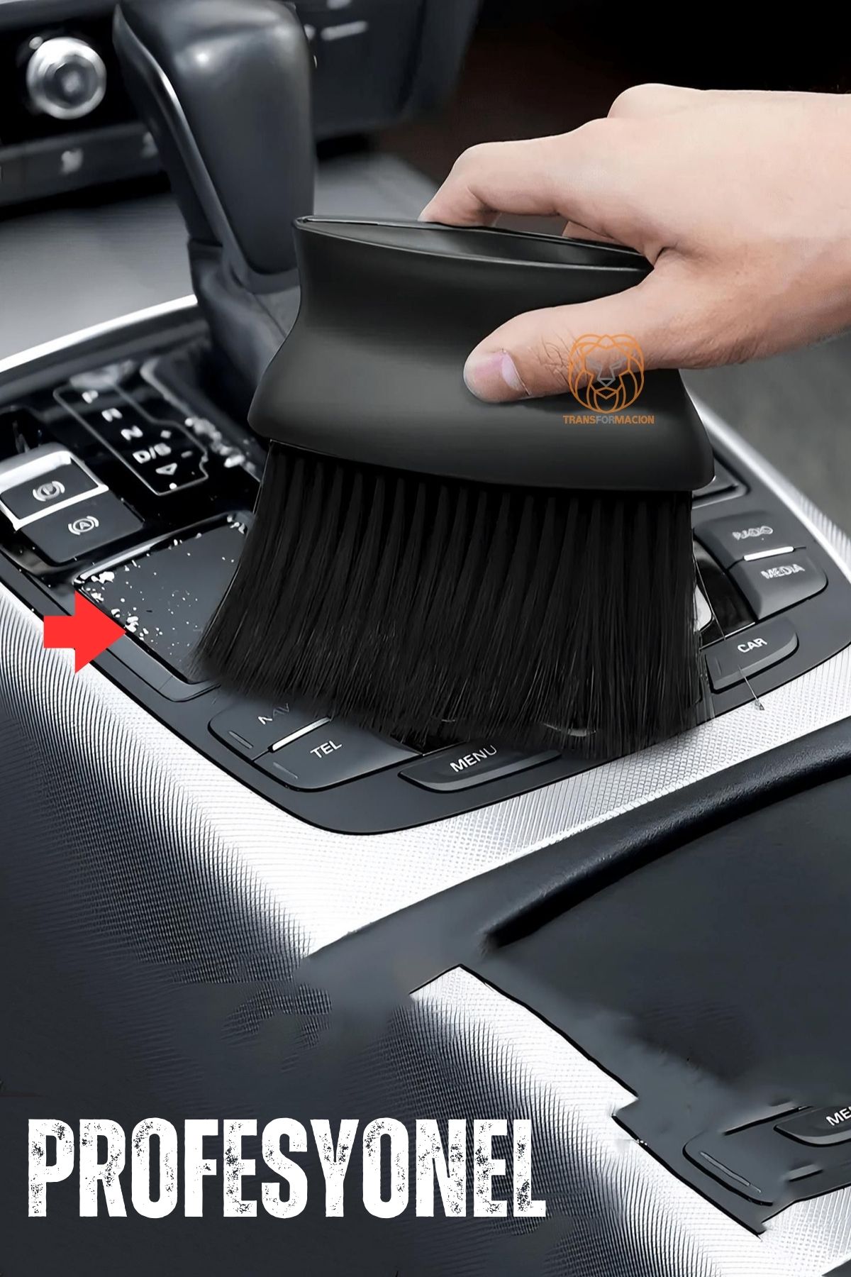 ModaCar Torpido Temizleme Fırçası Profesyonel Hassas Yüzeyler 