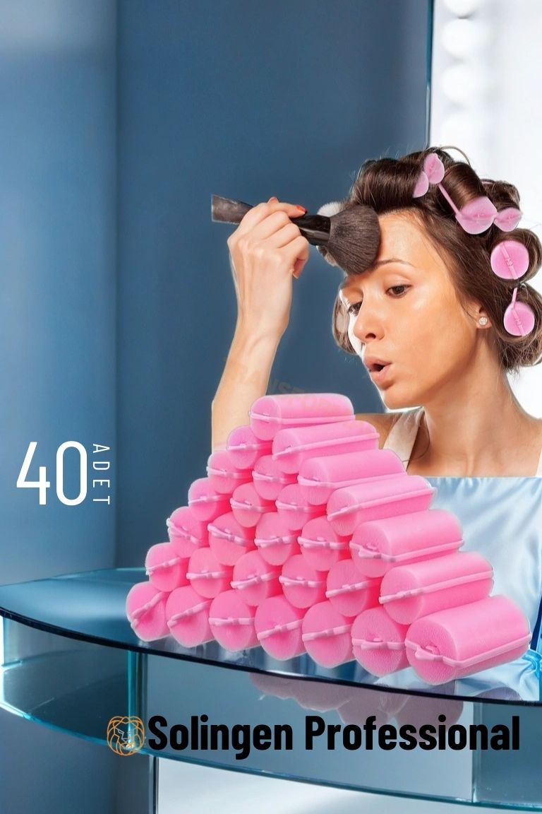 Süngerli Gece Bigudisi 3 cm 40 Adet Solingen Professional 