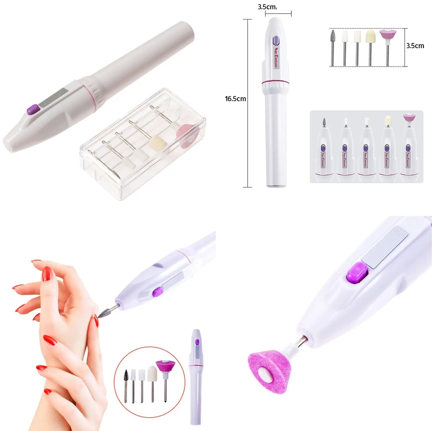 Manikür Pedikür Tırnak Törpü Seti Pilli 715973