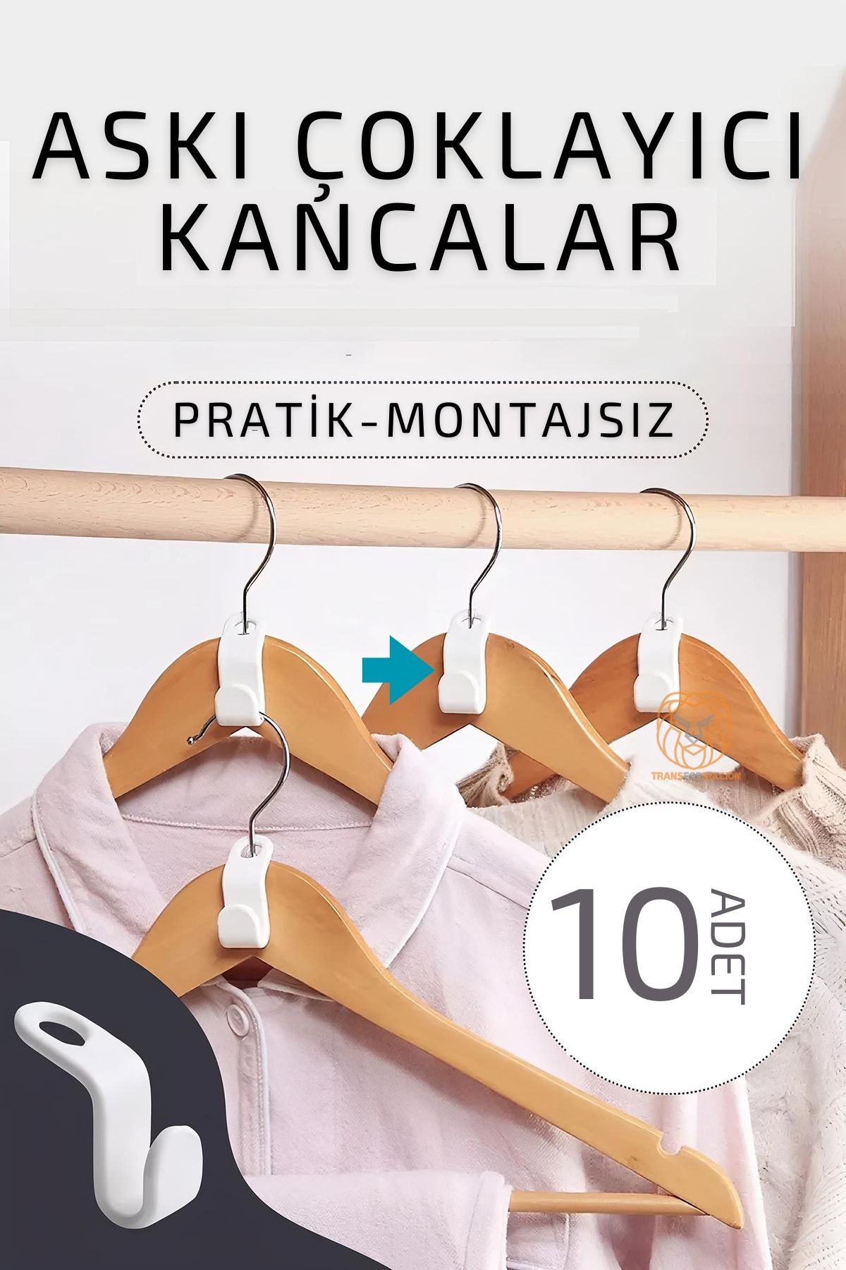 Askı Çoklayıcı Kanca 10 ADET 720805 
