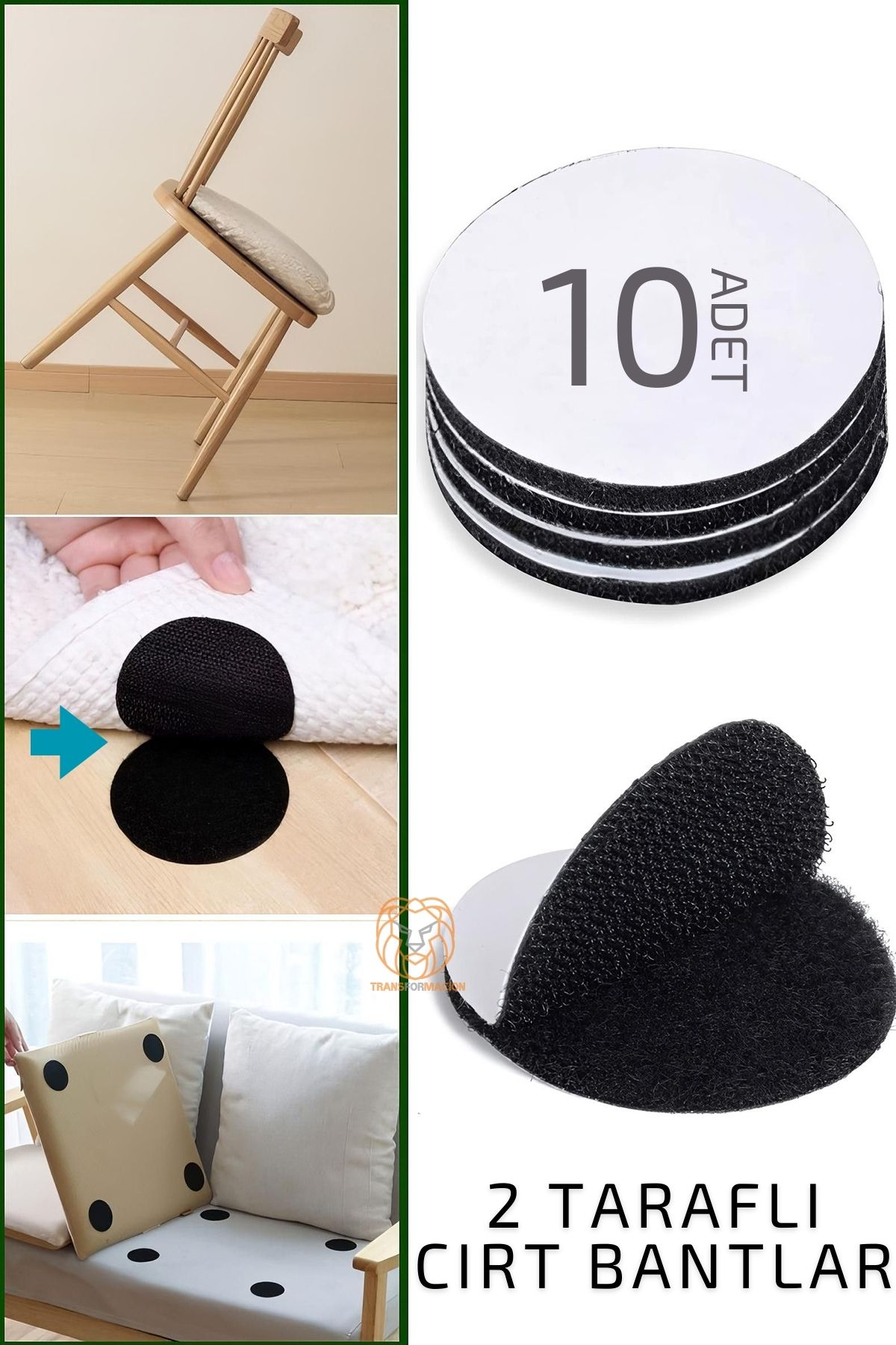 Halı Kaydırmaz Cırt Pedler Nevresim Minder Kaydırmaz 10 ADET