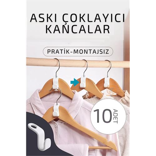 ModaCar Askı Çoklayıcı Kanca 10 ADET 