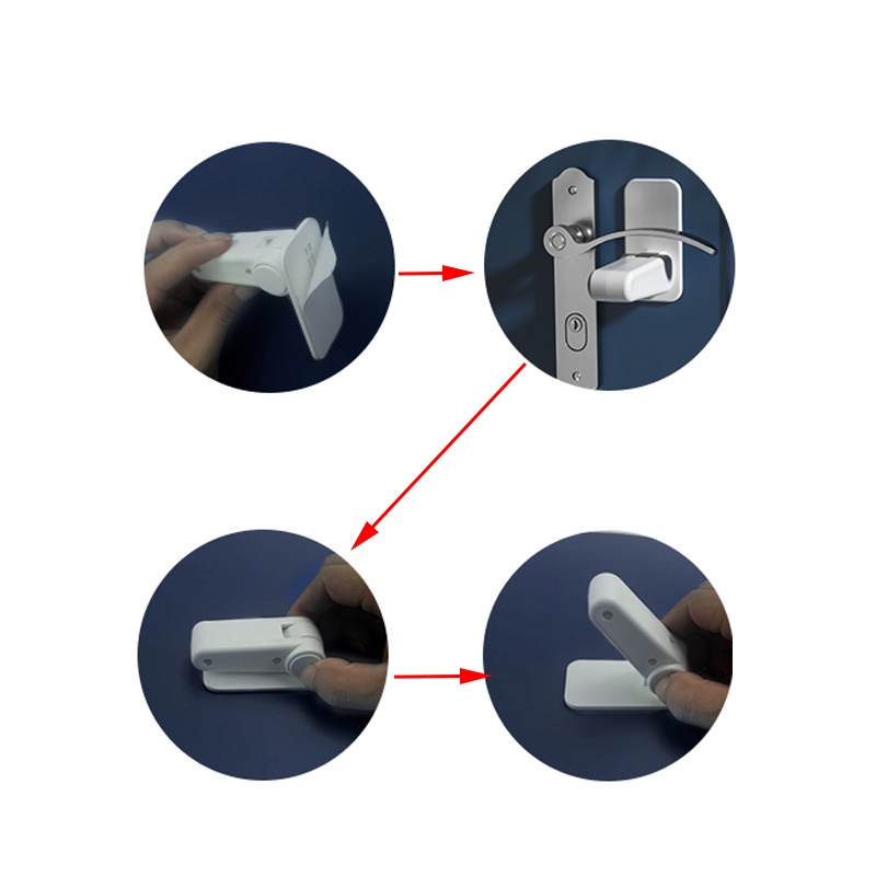 Çocuklara Kapı Kolu ve Fırın Kapağı Güvenlik Kilidi 720813