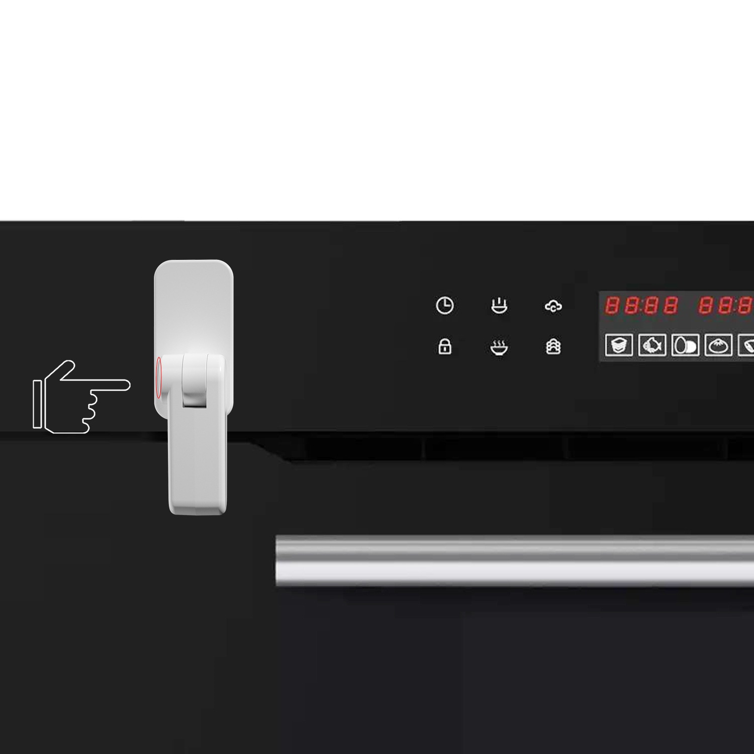 Çocuklara Kapı Kolu ve Fırın Kapağı Güvenlik Kilidi 720813