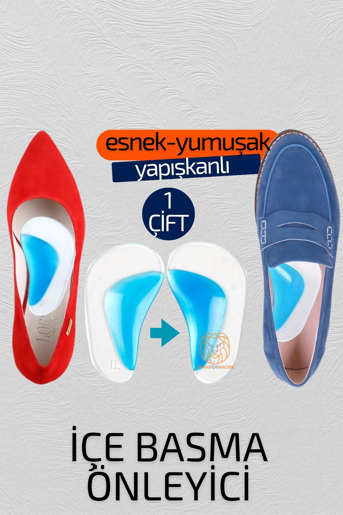 ModaCar  Ayak Boşluğu İçe Basma Önleyici Esnek Yumuşak Ayak Rahatlatıcı 