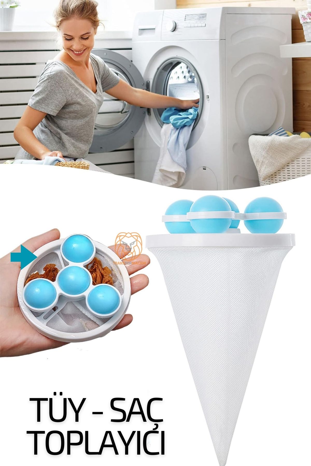 Çamaşır Makinesi Saç ve Tüy Toplayıcı