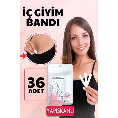 TransForMacion İç Giyim Bandı Çift Taraflı Yapışkanlı Su Geçirmez 36 ADET 720406	