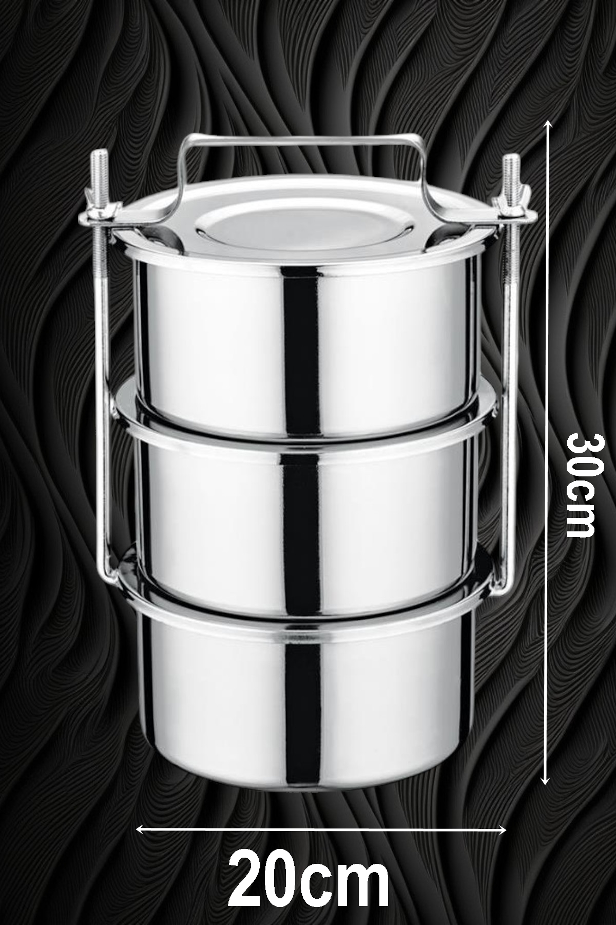 Sefer Tası Endüstriyel Yemek Kabı 430 Paslanmaz Çelik  XXL 20X10 CM 720829