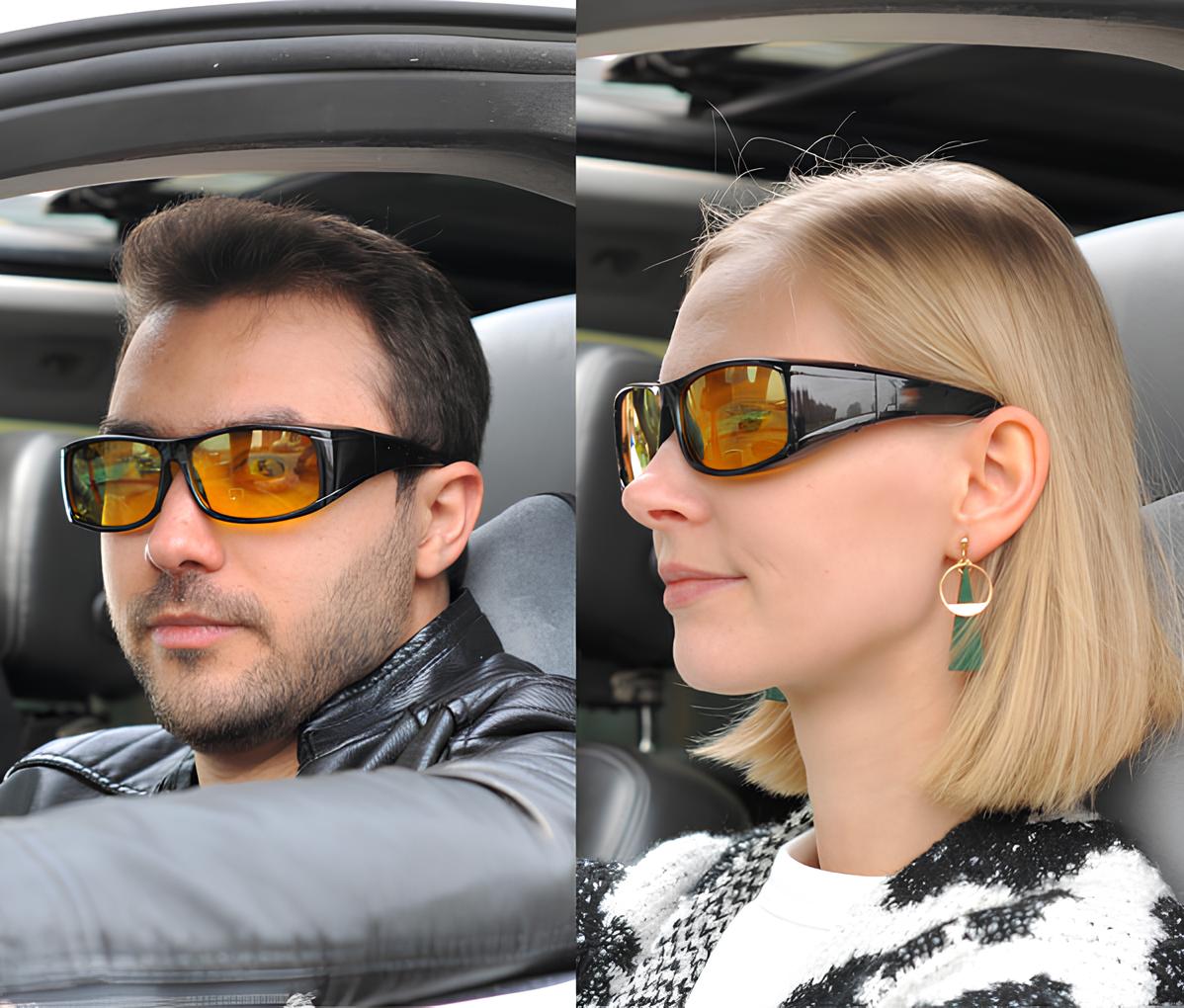 Güvenli Gece Sürüş Görüş Gözlüğü Sis Far Işık Önleyici Anti-Fog Gözlük  720834