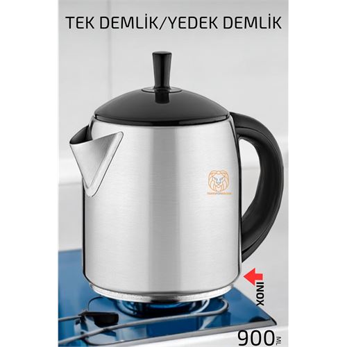 TransForMacion Inox Demlik 900 Ml Paslanmaz Çelik Semaver Çay Makine Demliği  720845