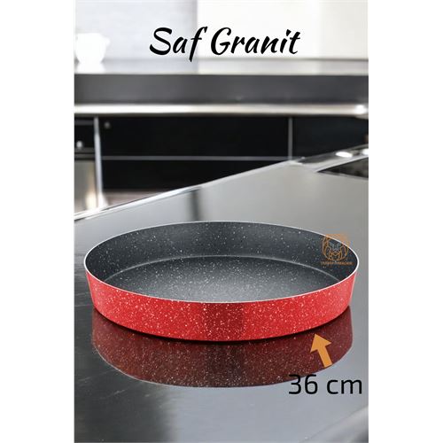 TransForMacion Granit Fırın Tepsisi 36 Cm Çap Börek Tepsisi 720846