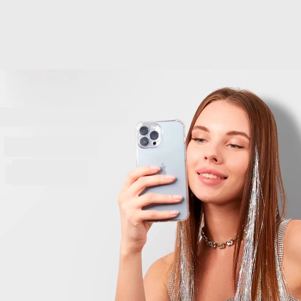 TransForMacion Saç Simi Gümüş Işıltılı Hologram 90 cm Hair Tinsel 720853