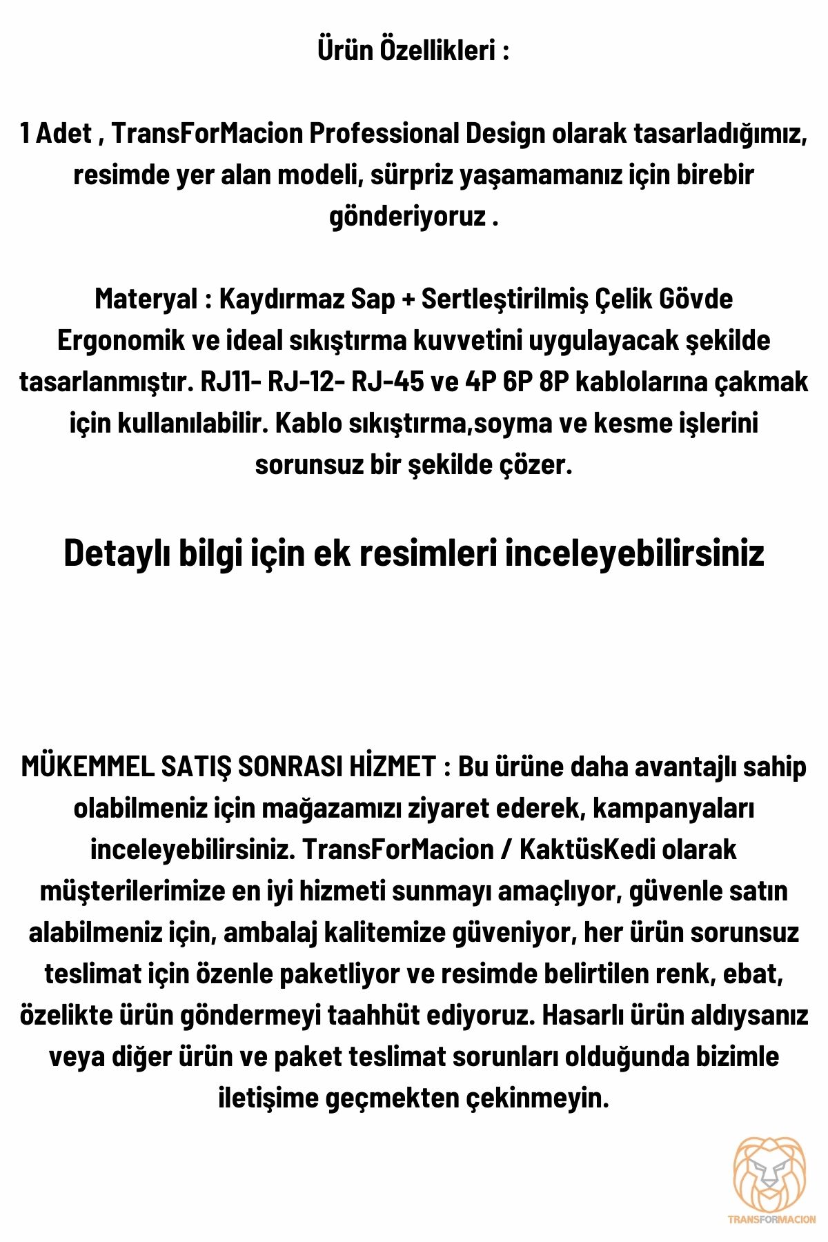 Kablo Sıkma ve Soyma Pensesi RJ-11-RJ-12-RJ-45 4P 6P 8P 720854