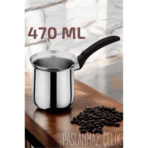 ModaCar Paslanmaz Çelik Cezve 470 ml 