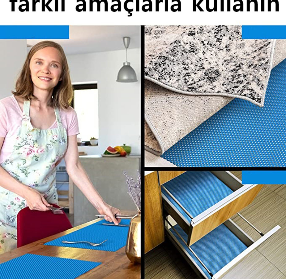 Kaydırmaz Rulo Mat Halı Çekmece Sofra Dolap Kaydırmazı 30x100cm 719208